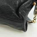 BALENCIAGA Klassieke Mini City Tas Leer 2-weg Marine Goud 309544 Auth 168313SAV-18