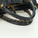 BALENCIAGA Klassieke Mini City Tas Leer 2-weg Marine Goud 309544 Auth 168313SAV-7