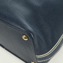 LOUIS VUITTON Tobaco T&B Shoe bag Tote Bag Leather Navy M95149 LV Auth 168317V-11