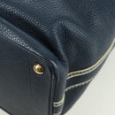 LOUIS VUITTON Tobaco T&B Shoe bag Tote Bag Leather Navy M95149 LV Auth 168317V-13