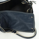 LOUIS VUITTON Tobaco T&B Shoe bag Tote Bag Leather Navy M95149 LV Auth 168317V-15