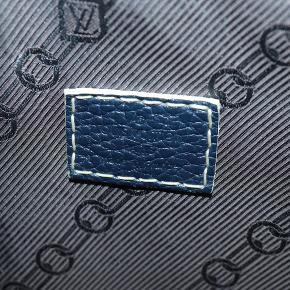 LOUIS VUITTON Tobaco T&B Shoe bag Tote Bag Leather Navy M95149 LV Auth 168317V