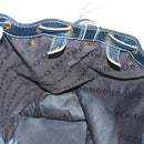 LOUIS VUITTON Tobaco T&B Shoe bag Tote Bag Leather Navy M95149 LV Auth 168317V-18