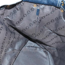 LOUIS VUITTON Tobaco T&B Shoe bag Tote Bag Leather Navy M95149 LV Auth 168317V-19