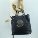LOUIS VUITTON Tobaco T&B Shoe bag Tote Bag Leather Navy M95149 LV Auth 168317V-27
