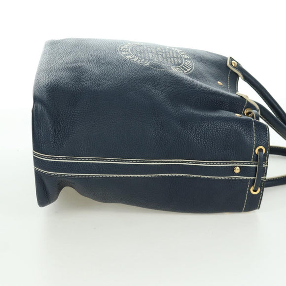 LOUIS VUITTON Tobaco T&B Shoe bag Tote Bag Leather Navy M95149 LV Auth 168317V