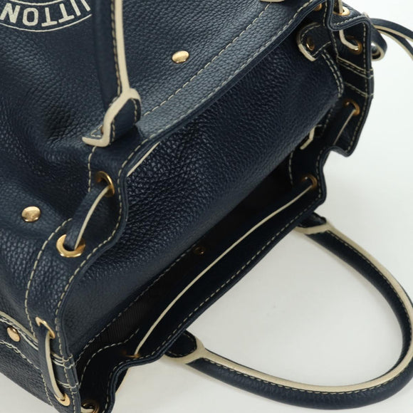 LOUIS VUITTON Tobaco T&B Shoe bag Tote Bag Leather Navy M95149 LV Auth 168317V