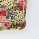 Christian Dior Chain Shoulder Bag Satin Beige Auth 168326A-17