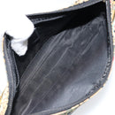 Christian Dior Chain Shoulder Bag Satin Beige Auth 168326A-11
