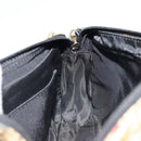 Christian Dior Chain Shoulder Bag Satin Beige Auth 168326A-20