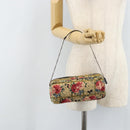 Christian Dior Chain Shoulder Bag Satin Beige Auth 168326A-23