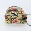 Christian Dior Chain Shoulder Bag Satin Beige Auth 168326A-3