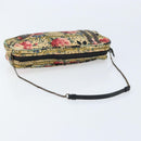 Christian Dior Chain Shoulder Bag Satin Beige Auth 168326A-7