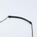 Christian Dior Chain Shoulder Bag Satin Beige Auth 168326A-14