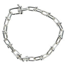 TIFFANY&Co. Hardware Small Link Bracelet Ag925 Silver Auth 168328SAM-1