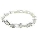 TIFFANY&Co. Hardware Small Link Bracelet Ag925 Silver Auth 168328SAM-3