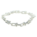 TIFFANY&Co. Hardware Small Link Bracelet Ag925 Silver Auth 168328SAM-4