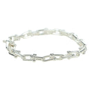 TIFFANY&Co. Hardware Small Link Bracelet Ag925 Silver Auth 168328SAM-5