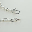 TIFFANY&Co. Hardware Small Link Bracelet Ag925 Silver Auth 168328SAM-8