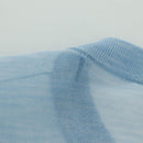 CHANEL Knitted Fabrics Short Sleeved T Shirt Cotton Light Blue CC Auth 168330M-11