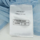 CHANEL Knitted Fabrics Short Sleeved T Shirt Cotton Light Blue CC Auth 168330M-14