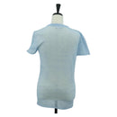 CHANEL Knitted Fabrics Short Sleeved T Shirt Cotton Light Blue CC Auth 168330M-2