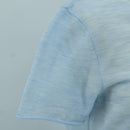 CHANEL Knitted Fabrics Short Sleeved T Shirt Cotton Light Blue CC Auth 168330M-6