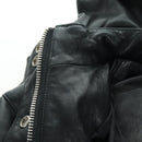 Chrome Hearts Donsjack Lamsleer XS Zwart Authentiek 168331SM-15