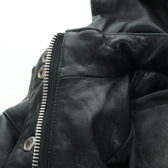Chrome Hearts Donsjack Lamsleer XS Zwart Authentiek 168331SM