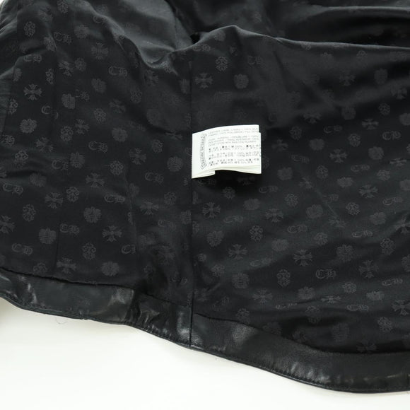 Chrome Hearts Donsjack Lamsleer XS Zwart Authentiek 168331SM