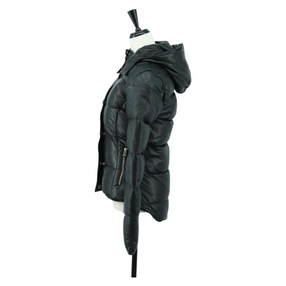 Chrome Hearts Donsjack Lamsleer XS Zwart Authentiek 168331SM