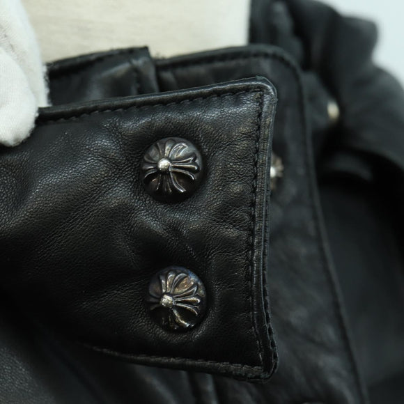 Chrome Hearts Donsjack Lamsleer XS Zwart Authentiek 168331SM