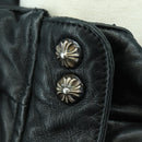Chrome Hearts Donsjack Lamsleer XS Zwart Authentiek 168331SM-9