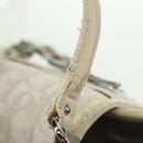 Christian Dior trotter romantic Chain Hand Bag PVC White Silver Auth 168342V-15