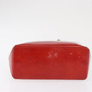 LOUIS VUITTON Monogram Vernis Reade PM Hand Bag Red Rouge M91088 LV Auth 168343-6