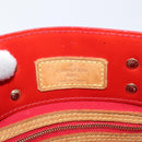 LOUIS VUITTON Monogram Vernis Reade PM Hand Bag Red Rouge M91088 LV Auth 168343-19