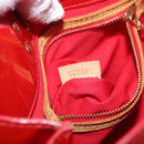 LOUIS VUITTON Monogram Vernis Reade PM Hand Bag Red Rouge M91088 LV Auth 168343-12
