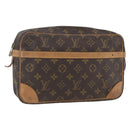 LOUIS VUITTON Monogram Compiegne 28 Clutch Bag M51845 LV Auth 168345-1