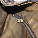 FENDI Zucca Canvas Vanity Pouch Hand Bag Black Brown Auth 168347-25