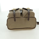 PRADA Backpack Canvas Beige Gold Auth 168350V-5