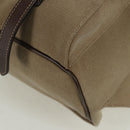 PRADA Backpack Canvas Beige Gold Auth 168350V-17