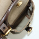 PRADA Backpack Canvas Beige Gold Auth 168350V-22