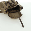 PRADA Backpack Canvas Beige Gold Auth 168350V-25