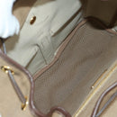 PRADA Backpack Canvas Beige Gold Auth 168350V-10