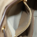 PRADA Backpack Canvas Beige Gold Auth 168350V-31