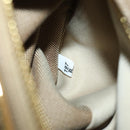 PRADA Backpack Canvas Beige Gold Auth 168350V-11