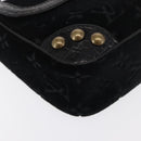LOUIS VUITTON Monogram Velours Irvine Hand Bag Black M92733 LV Auth 168356SAV-10