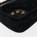 LOUIS VUITTON Monogram Velours Irvine Hand Bag Black M92733 LV Auth 168356SAV-12