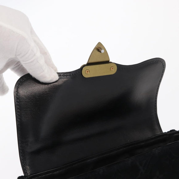 LOUIS VUITTON Monogram Velours Irvine Hand Bag Black M92733 LV Auth 168356SAV