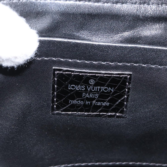 LOUIS VUITTON Monogram Velours Irvine Handtasche Schwarz M92733 LV Auth 168356SAV